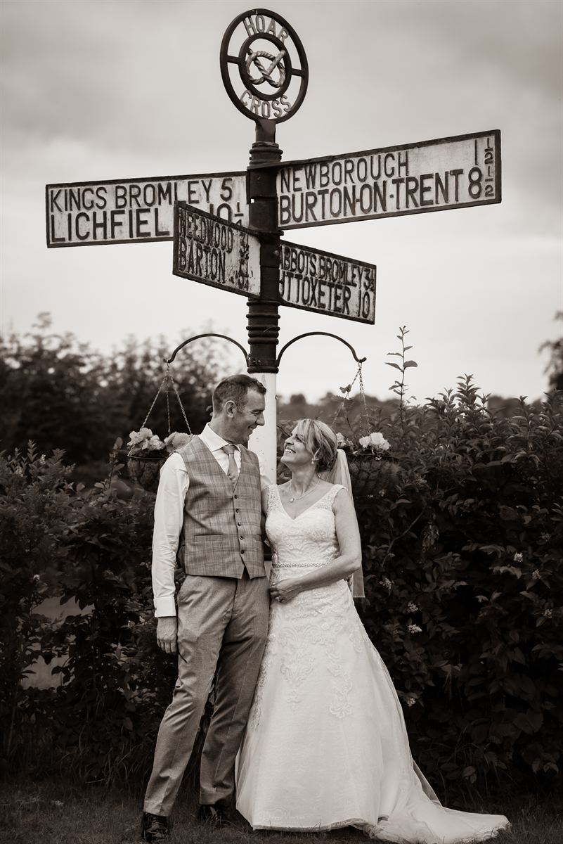 Bride and groom first dance at Staffordshire wedding venue